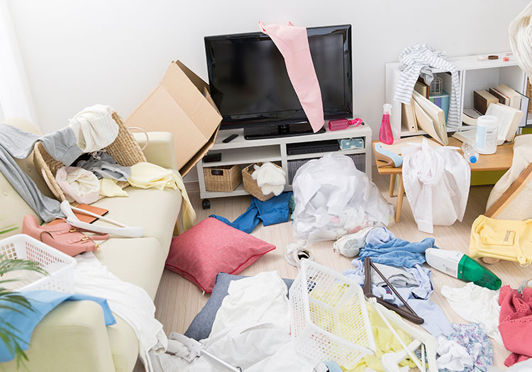 お部屋の片付け
