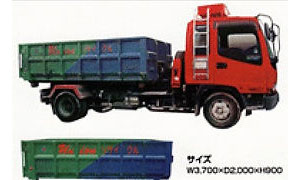4tコンテナ車（5台）コンテナが脱着可能